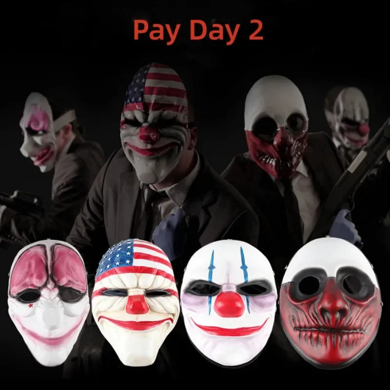 Party Games Steam - Maska PVC Pay Day 2 z