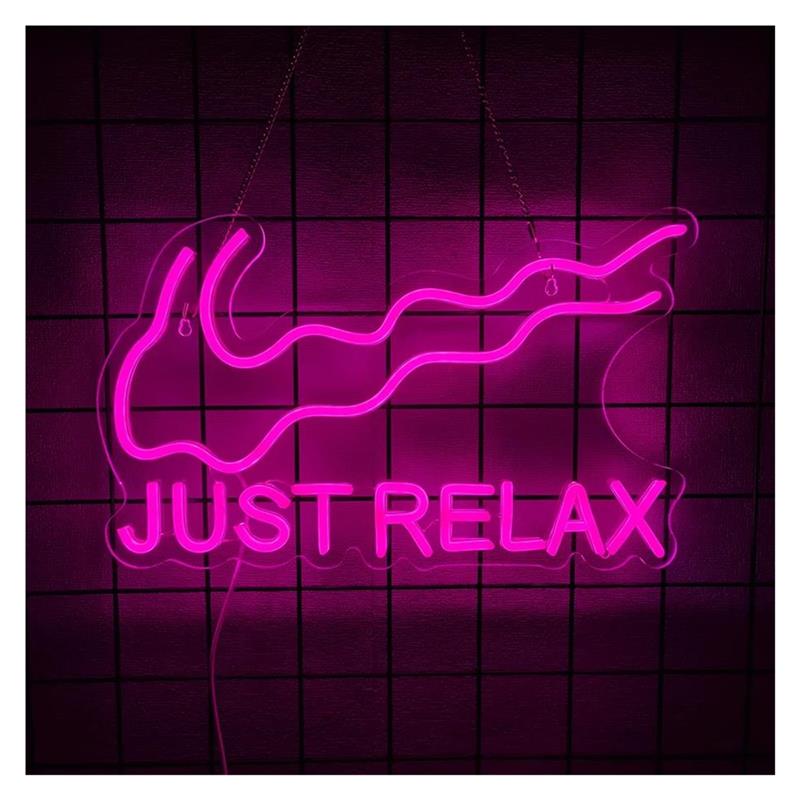 Party Games Shop - Neonowy znak świetlny Just Relax do