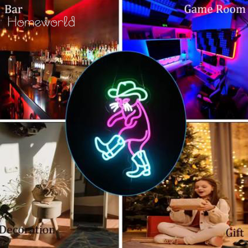 Cowboy Cat Neon Light Sign Ści – Party Games Shop recenzja i cena
