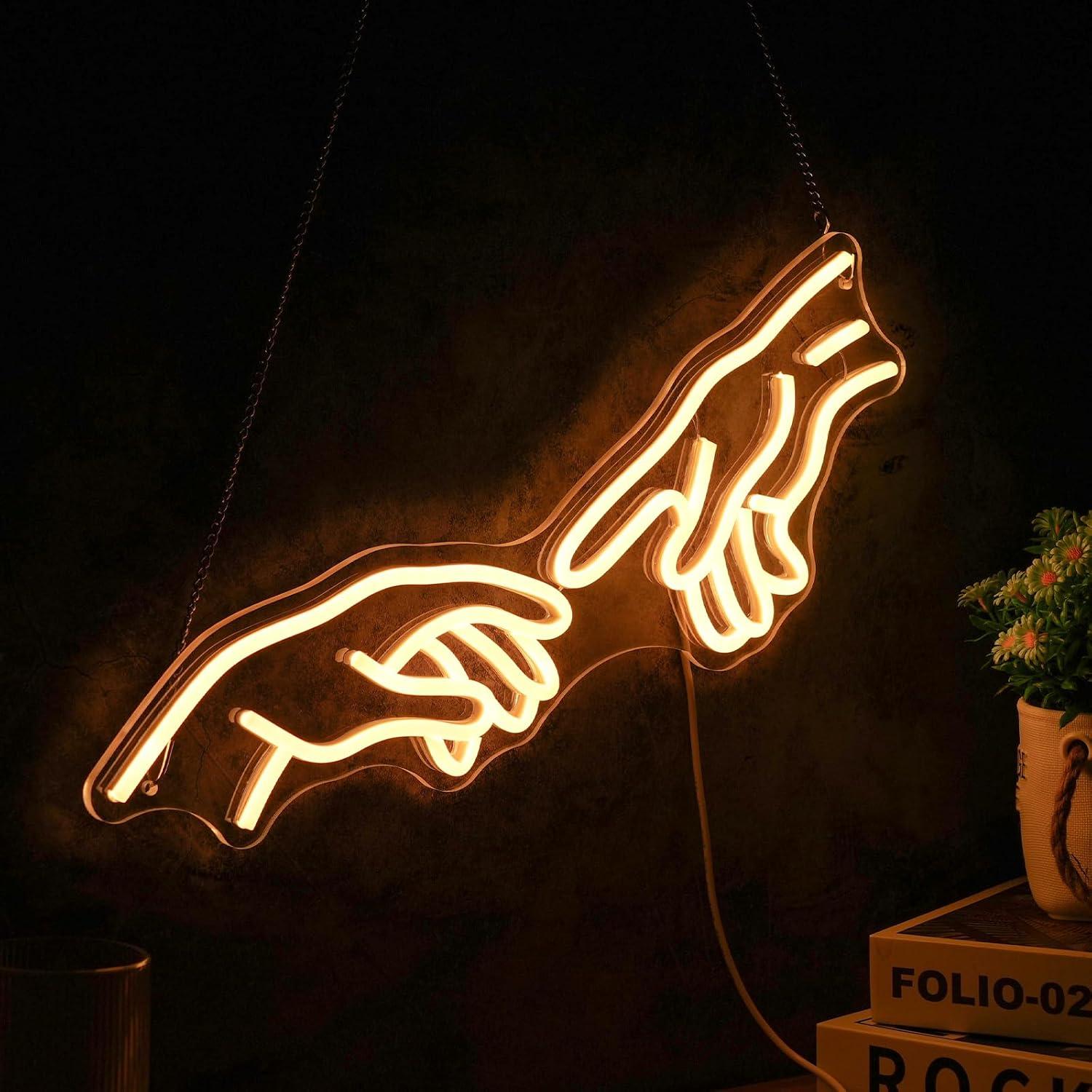 Neonowy znak LED z gestem Rąk  – Party Games Shop recenzja i cena