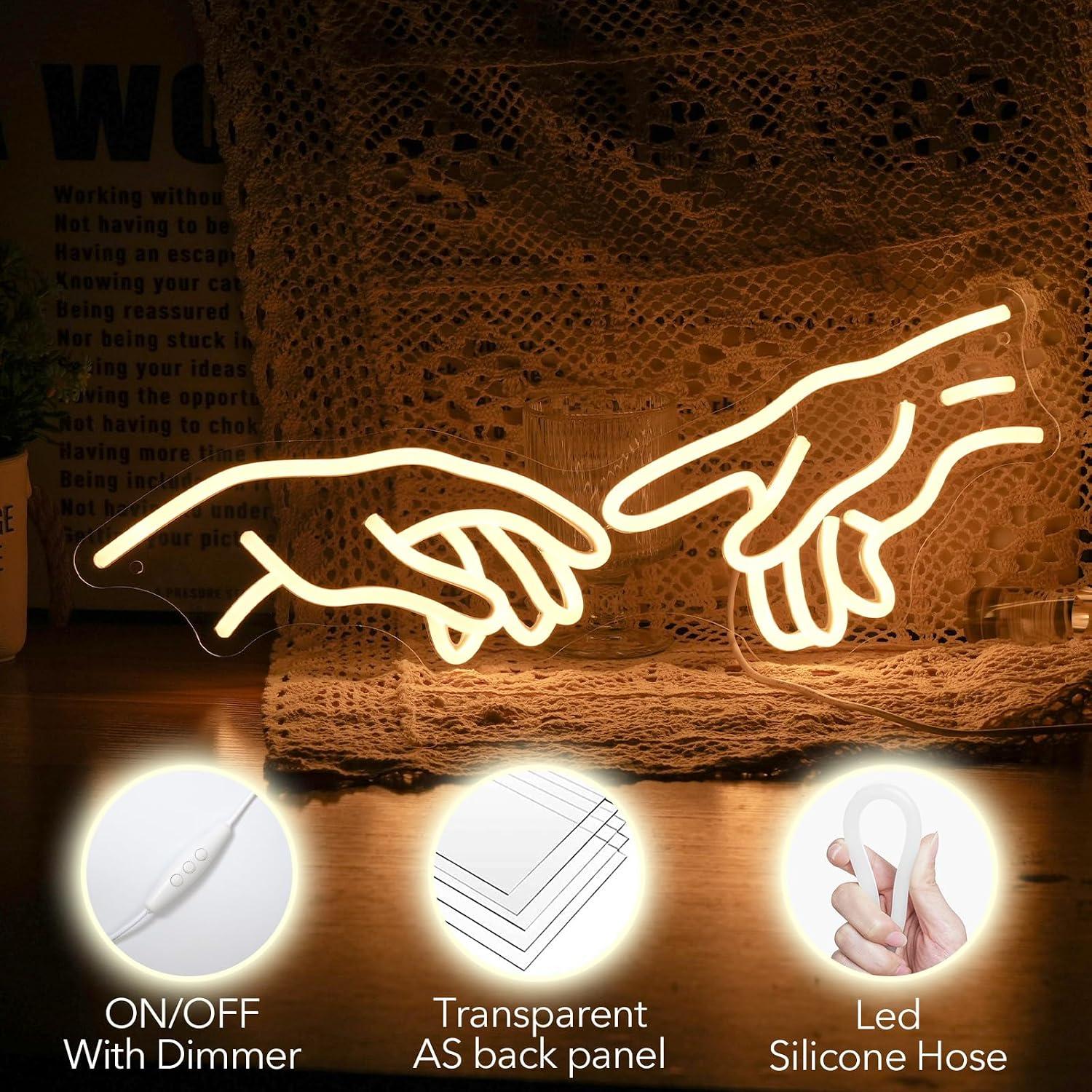 Neonowy znak LED z gestem Rąk  – Party Games Shop recenzja i cena
