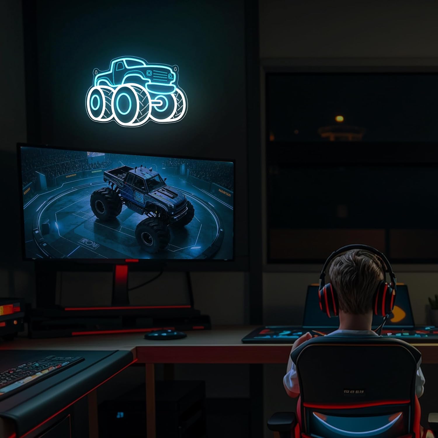 Neonowy znak LED w kształcie c – Party Games Shop recenzja i cena