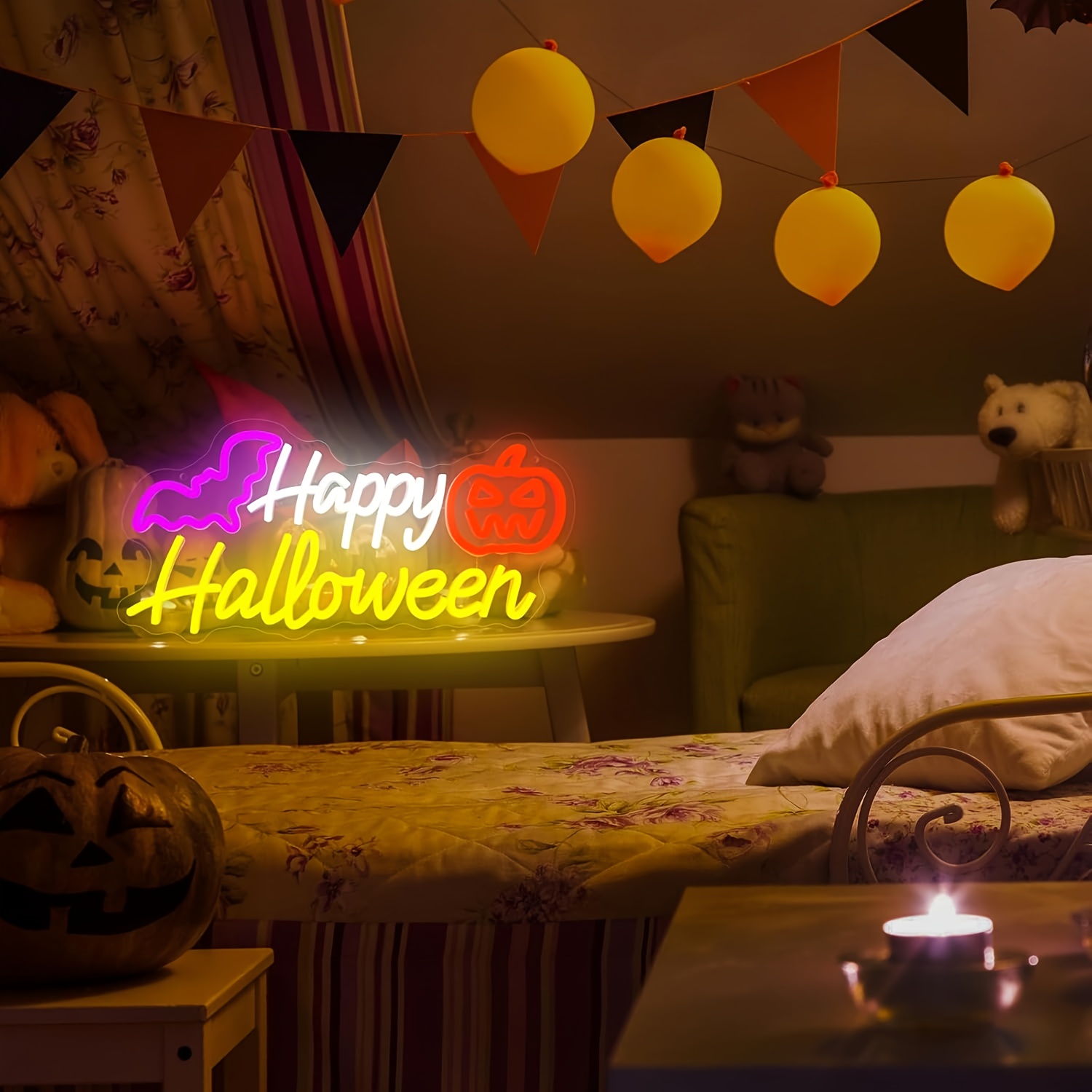 Neonowy znak „Happy Halloween” – Party Games Shop recenzja i cena