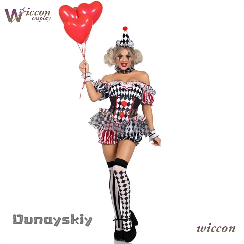 Strój klauna dla kobiet, kosti – Party Games Online Free recenzja i cena