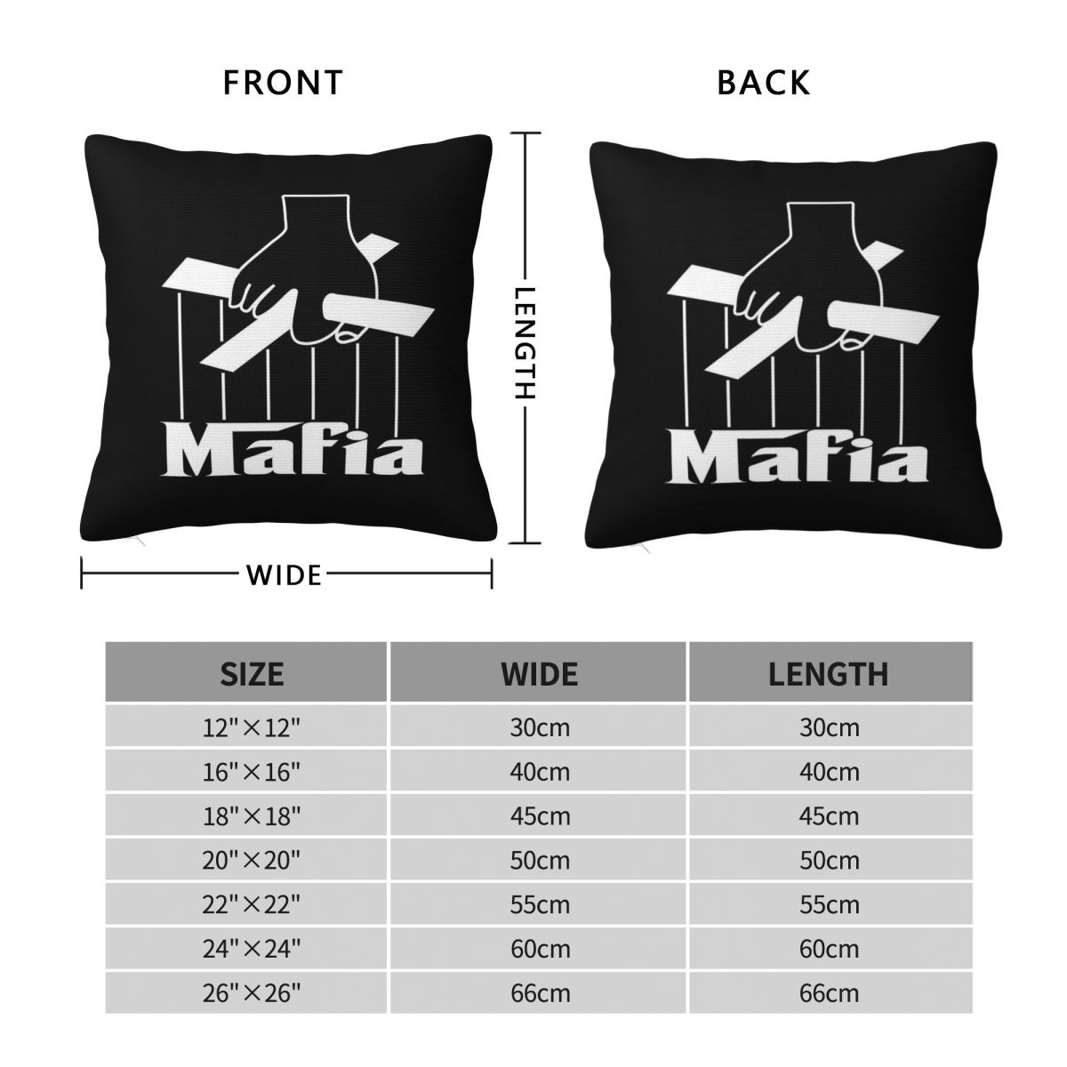 Poszewka na poduszkę Mafia Par – Party Games Mafia recenzja i cena